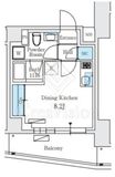シーズンフラッツ大森北三丁目 704 間取り図