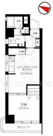 秀和目黒駅前レジデンス 4階 間取り図