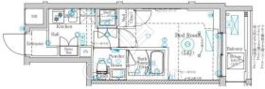 MIND武蔵中原 311 間取り図