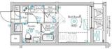 MIND武蔵中原 412 間取り図