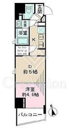 パークリュクス新宿御苑前mono 11階 間取り図