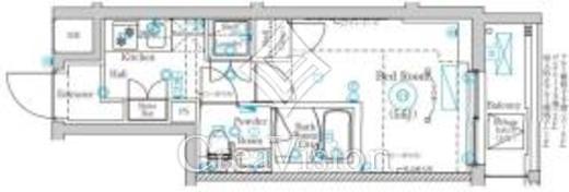 MIND武蔵中原 411 間取り図