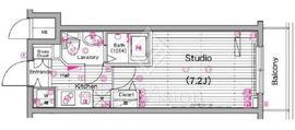グランド・ガーラ横濱山下町 7階 間取り図