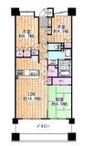 ビーズタワー橋本E棟 18階 間取り図