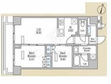 ロイジェント西新井 104 間取り図