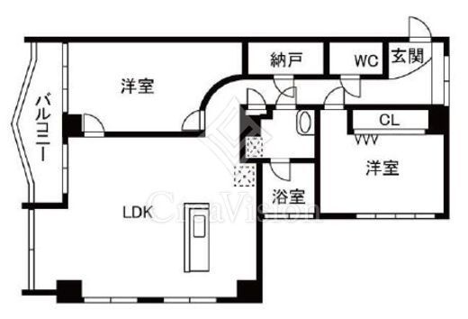 ドミール五番町 9階 間取り図