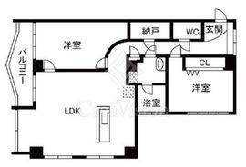 ドミール五番町 9階 間取り図