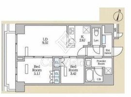 ロイジェント西新井 604 間取り図