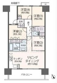 セントガーデン海老名 8階 間取り図
