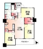 ザ・ハシモトタワー 21階 間取り図