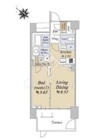 ヴィークコート荻窪四丁目 1階 間取り図