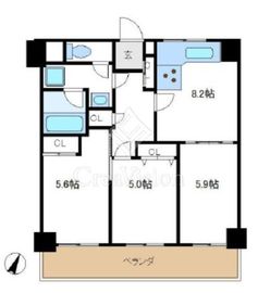 サンクレスト竜泉 2階 間取り図