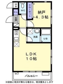 グリーンフラッツ 104 間取り図