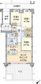 ドレッセ藤が丘 1階 間取り図