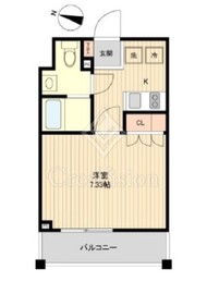 レノス新子安 508 間取り図