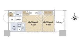 シティタワー銀座東 4階 間取り図