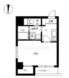 スカイコート銀座東第2 4階 間取り図