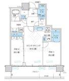パークシティ柏の葉キャンパス ザ・ゲートタワー ウエスト 2409 間取り図