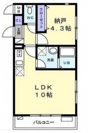 グリーンフラッツ 204 間取り図