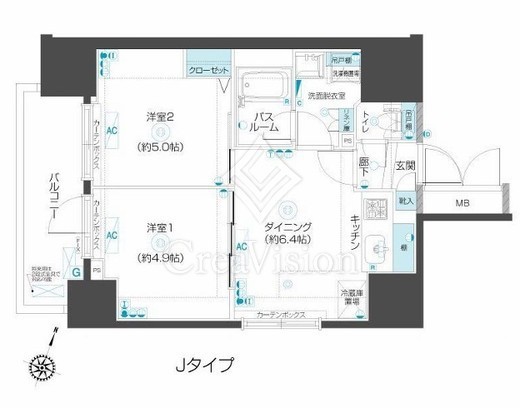 フェニックス板橋大山 4階 間取り図