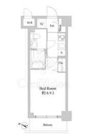 ドゥーエ新川崎 307 間取り図