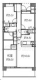 アソシエール溝の口 13階 間取り図
