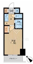 レジディア蒲田Ⅲ 403 間取り図