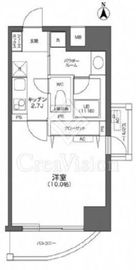 プライムアーバン千住 1001 間取り図