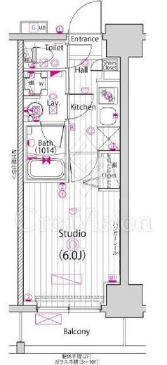 ガーラ・グランディ横浜鶴見 8階 間取り図
