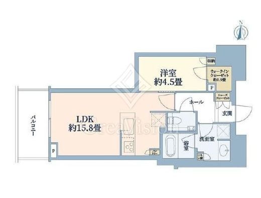 パークシティ中野ザタワーエアーズ 5階 間取り図