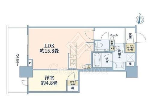 パークシティ中野ザタワーエアーズ 5階 間取り図