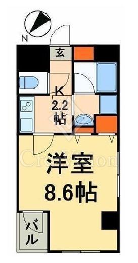 ラグジュアリーアパートメント東日本橋 702 間取り図