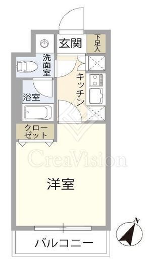 パークサイド九段 5階 間取り図