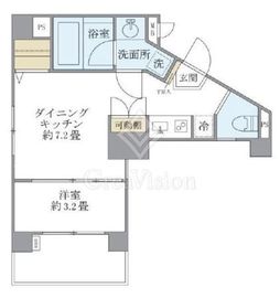 アールプライム大手町 303 間取り図