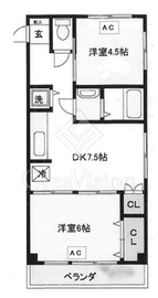 石井ダイアパレス中落合 1階 間取り図