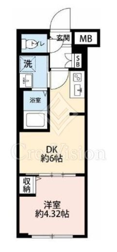 ハーモニーレジデンス新宿四谷 2階 間取り図