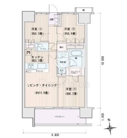 エスティメゾン豊洲レジデンス B1211 間取り図