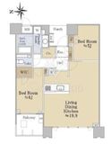 ドゥ・トゥール 9階 間取り図