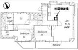 南麻布マンション 11階 間取り図