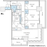 パークタワー西新宿 712 間取り図