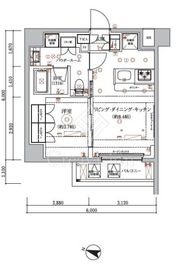 ARCOBALENO HASUNEⅡ (アルコバレーノ蓮根Ⅱ) 6階 間取り図