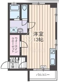 パシフィック麻布マンション 6階 間取り図