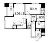 新橋プラザビル コアレジデンス 8階 間取り図