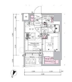 SYFORME SHINKOYASU (シーフォルム新子安) 3階 間取り図