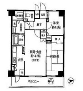ヴェルデ東日本橋 1201 間取り図