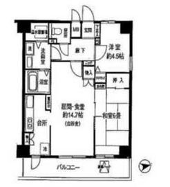 ヴェルデ東日本橋 1201 間取り図