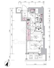 SYFORME SHINKOYASU (シーフォルム新子安) 6階 間取り図