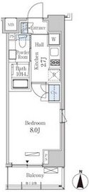 アビタシオン神楽坂 604 間取り図