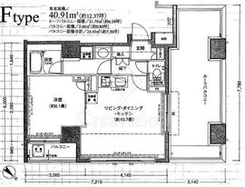ドルチェ日本橋浜町弐番館 10階 間取り図