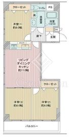 ニューハウス浜町 4階 間取り図